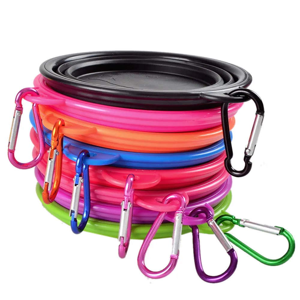 Pat and Pet Emporium | Pet Bowls | Collapsible Pet Bowl with Lid