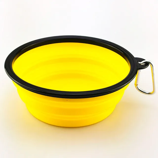 Pat and Pet Emporium | Pet Bowls | Collapsible Pet Bowl with Lid