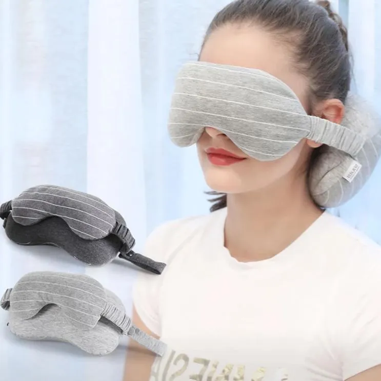 Portable multi-function eye mask & neck pillow