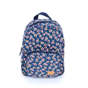 Preschool Mini Backpack: Navy Floral