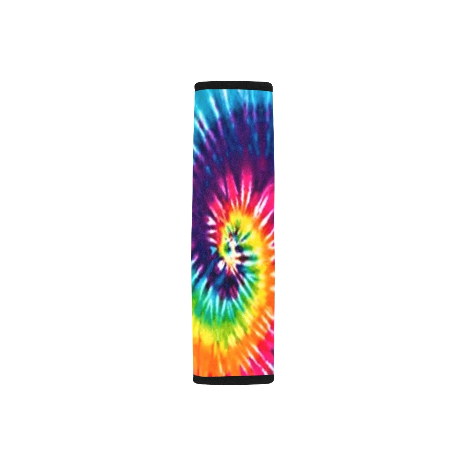 Rainbow Tie Dye Car Seat Belt Cover 7" x 10"