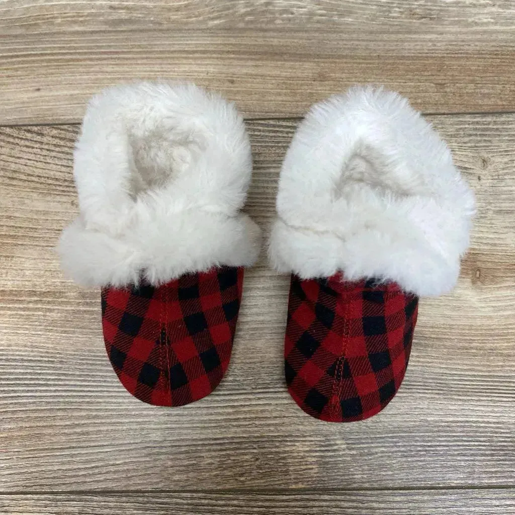 Robeez Jack Soft Sole Boot Red Plaid sz 3-6m