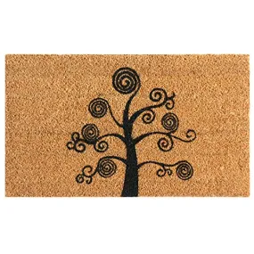 Rubber-Cal Deciduous Tree Modern Door Mat, 24 x 57