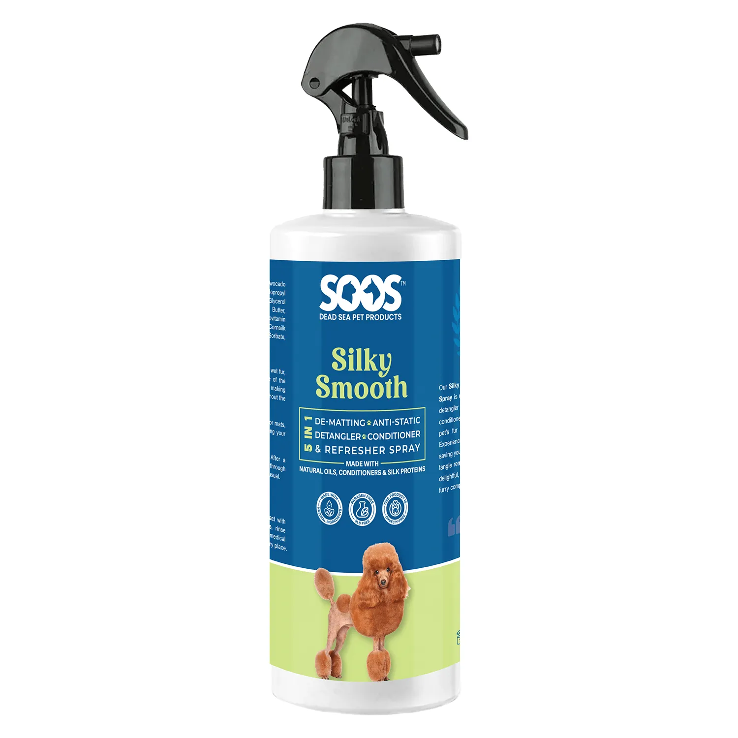 Silky Smooth 5-in-1 Leave-on Conditioning Spray for Dogs and Cats by Soos Pets