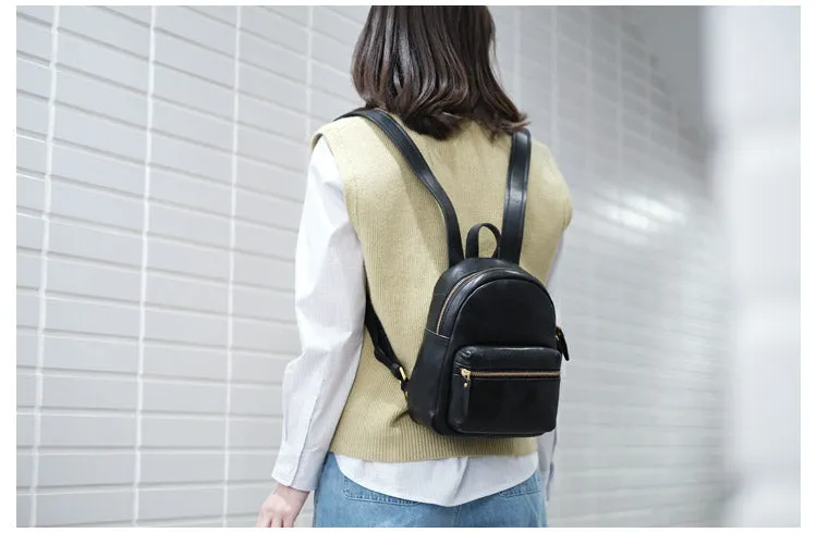 Small Rucksack Womens Leather Stylish Backpacks For Women