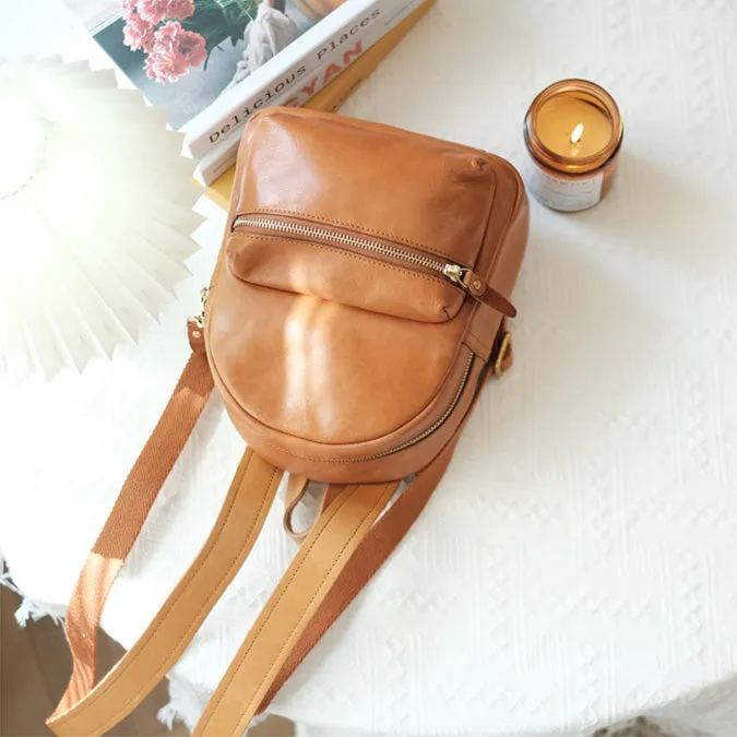 Small Rucksack Womens Leather Stylish Backpacks For Women