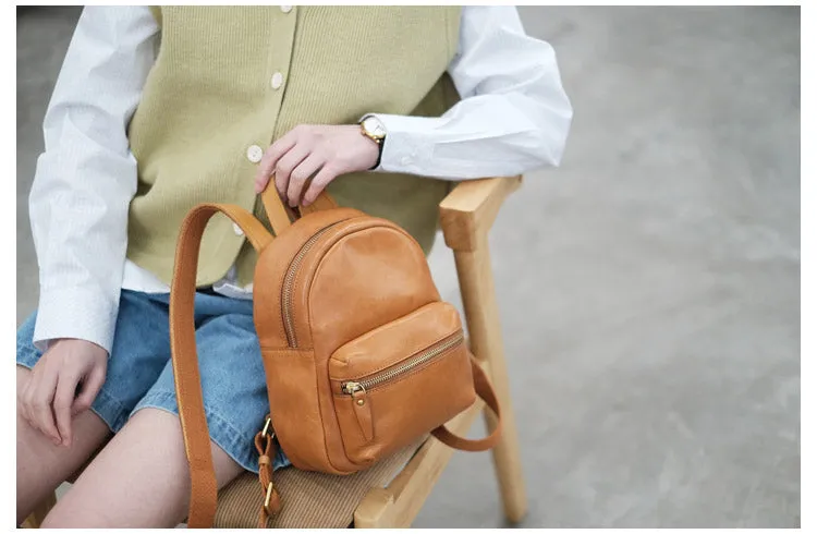 Small Rucksack Womens Leather Stylish Backpacks For Women