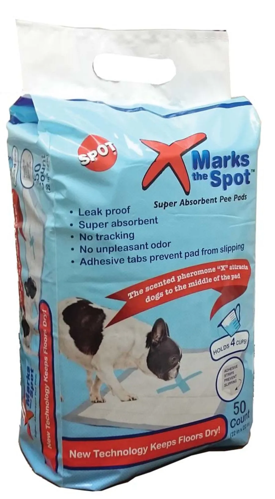 Spot X Marks The Spot Puppy Training Pads, White