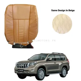 Toyota Prado Japanese Rexine Seat Covers Audi Design Beige - Model 2009-2018