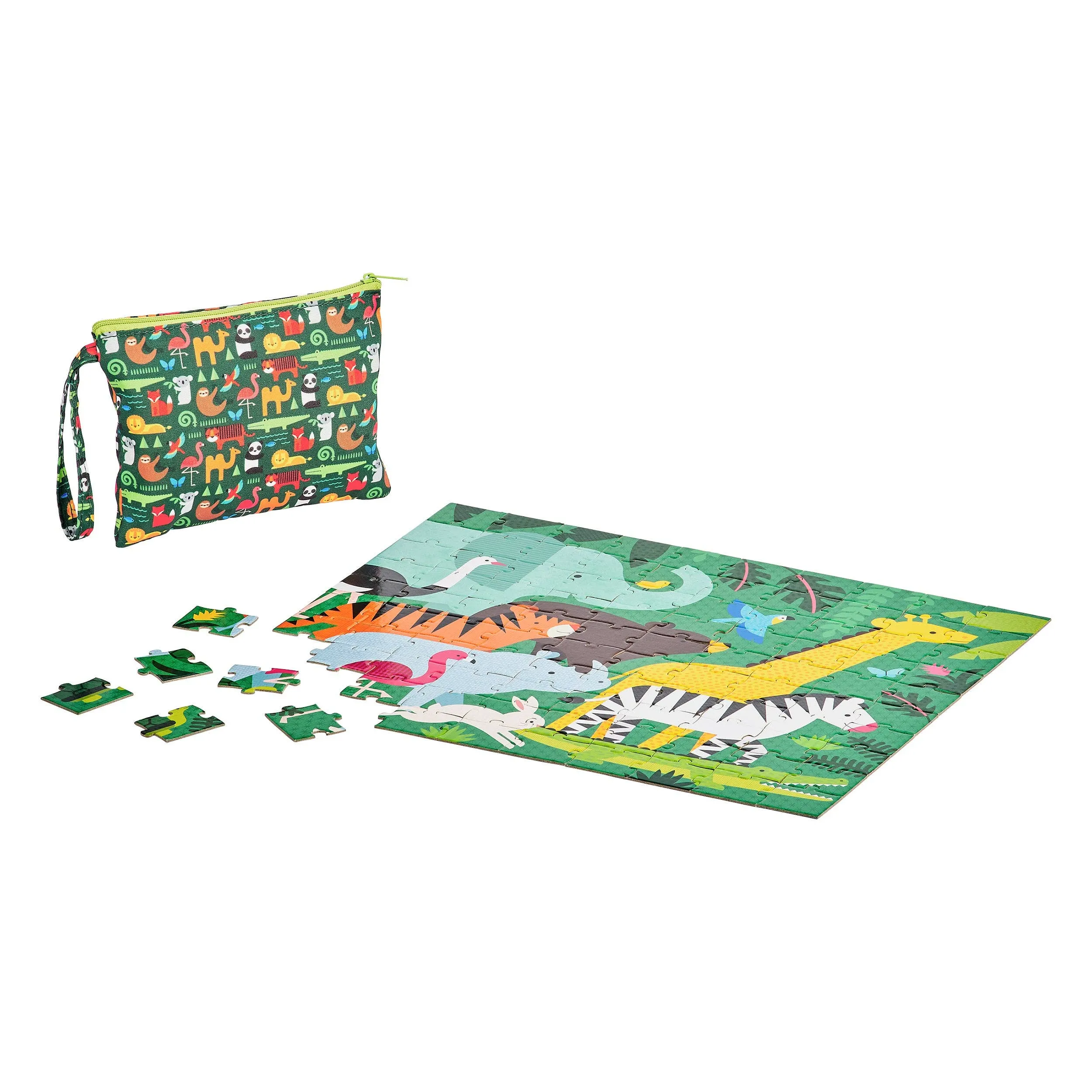 Two Sided On-The-Go Puzzle Animal Menagerie