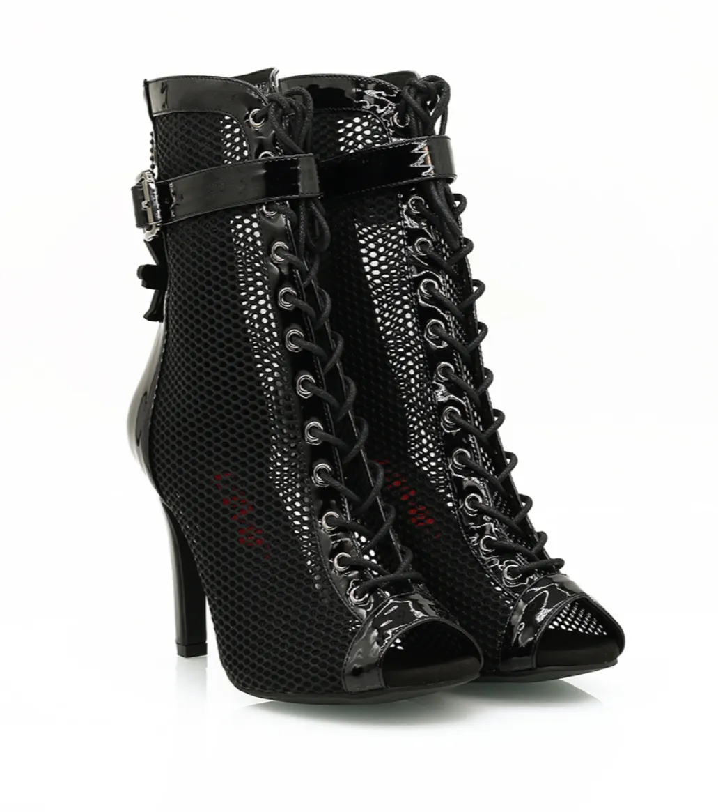 Vandal Black - 4" Dance Heels By VAMP