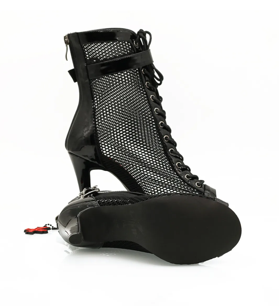 Vandal Black - 4" Dance Heels By VAMP