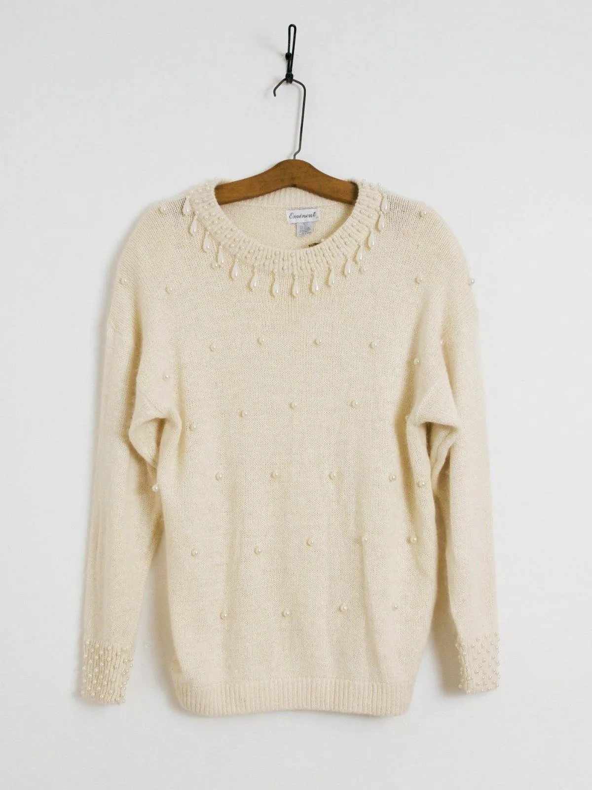 Vintage Pearl Teardrop Sweater