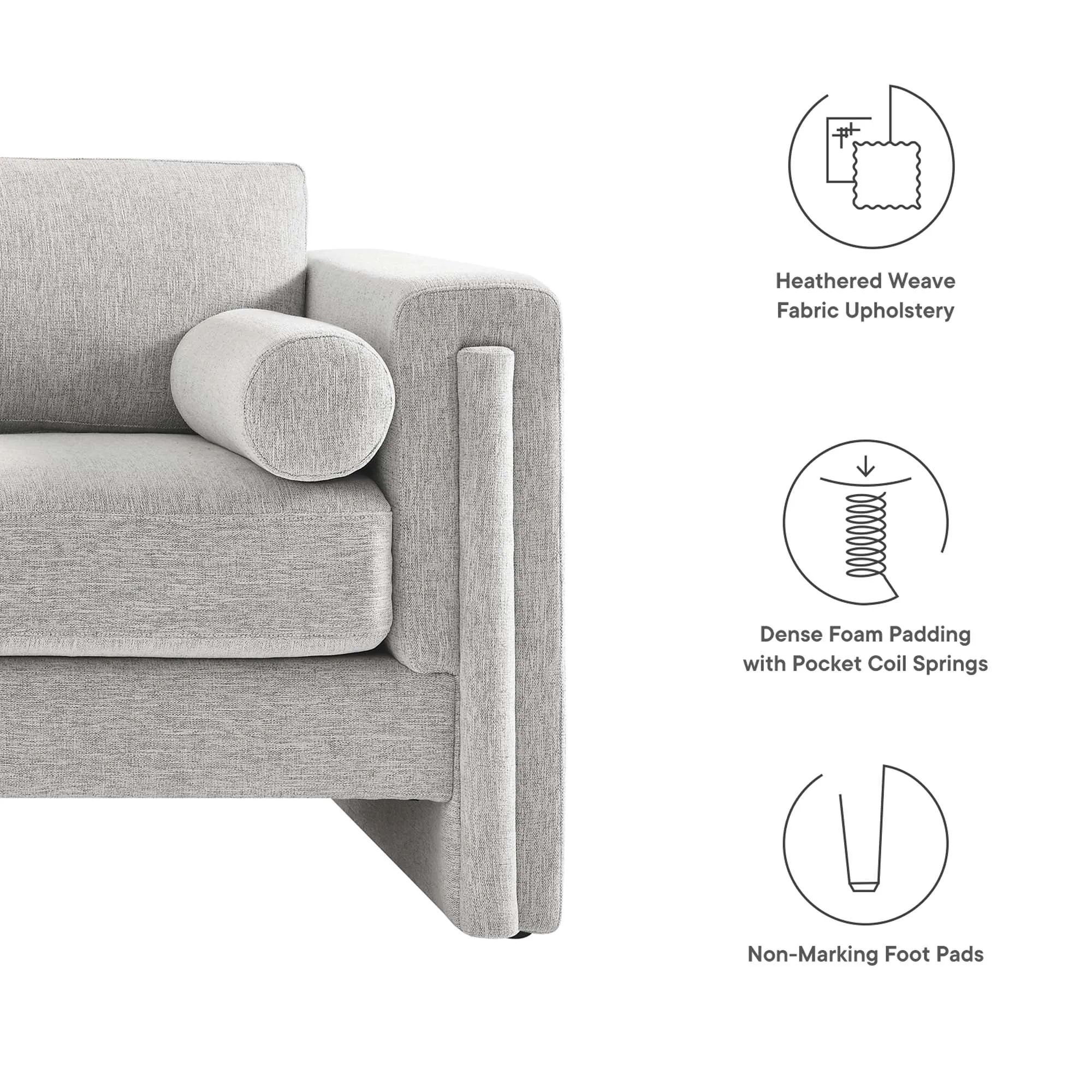 Visible Fabric Sofa by Modway