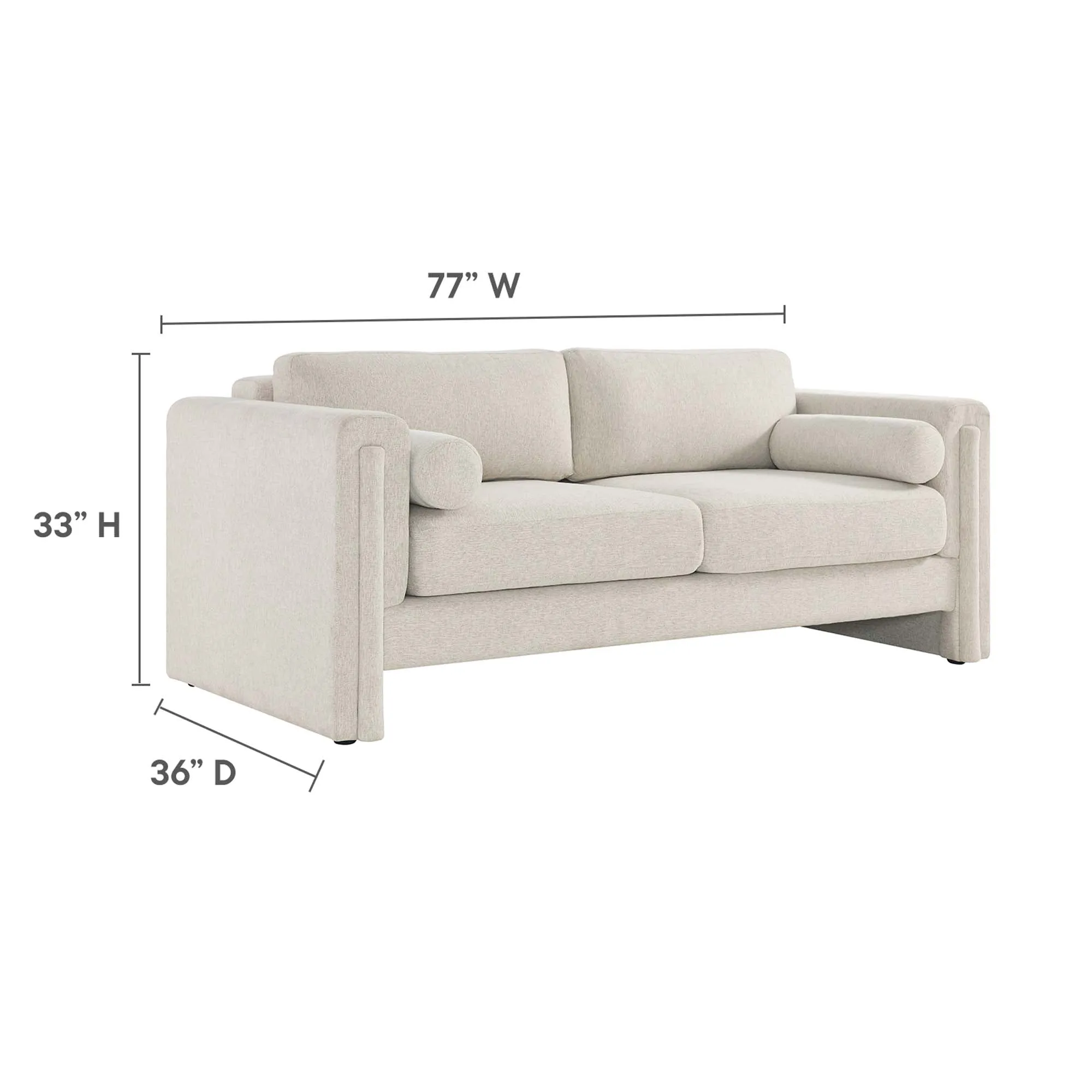 Visible Fabric Sofa by Modway