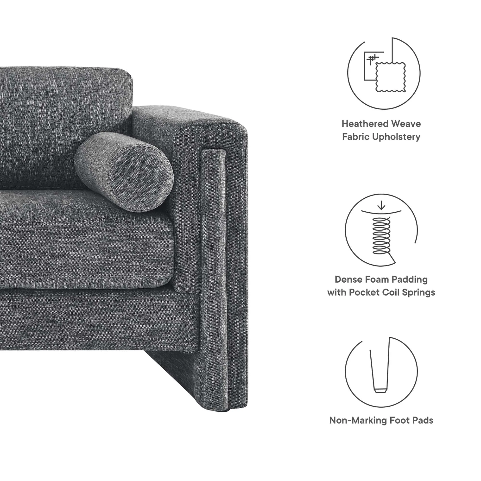 Visible Fabric Sofa by Modway