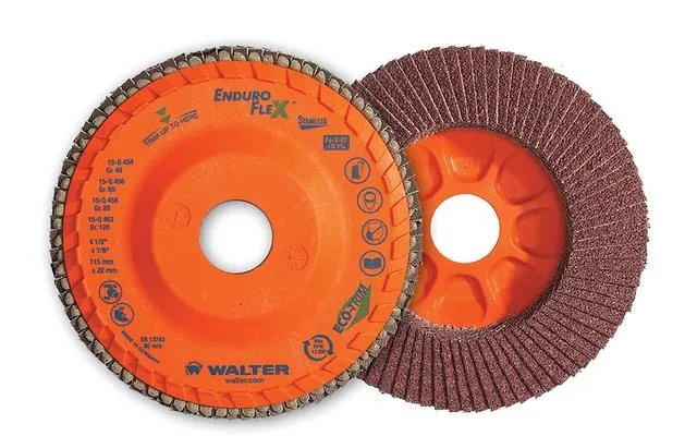 Walter ENDURO-FLEX Stainless™ Blending Disc 4-1/2" x 5/8"-11 GR: 120 06F462 - Pack/10