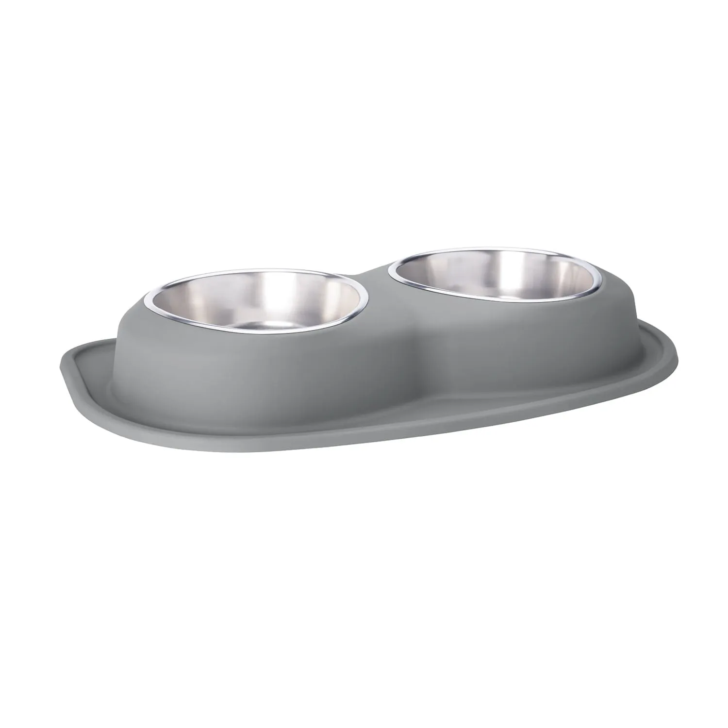 WeatherTech Double Low Pet Feeding System, Stainless Steel