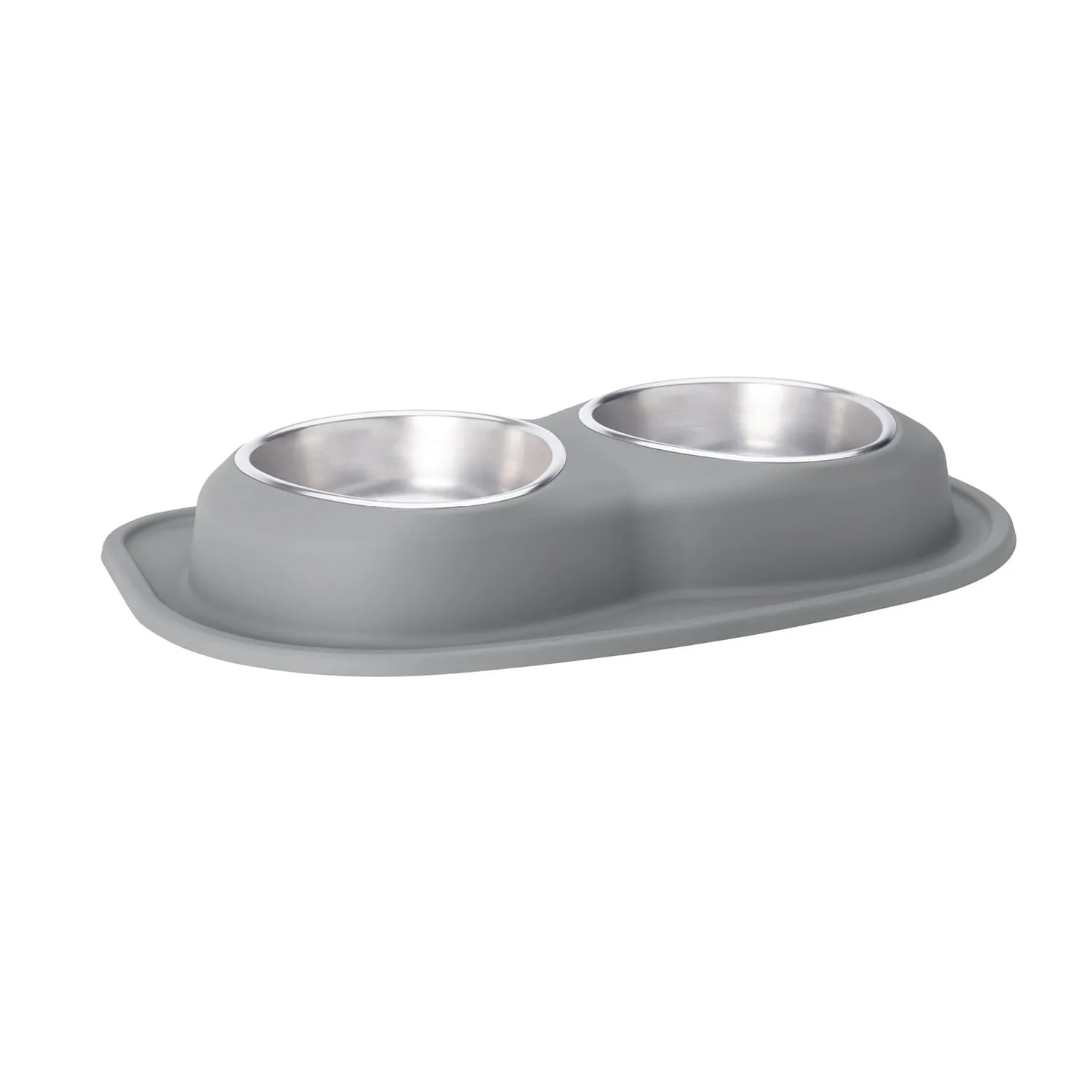 WeatherTech Double Low Pet Feeding System, Stainless Steel