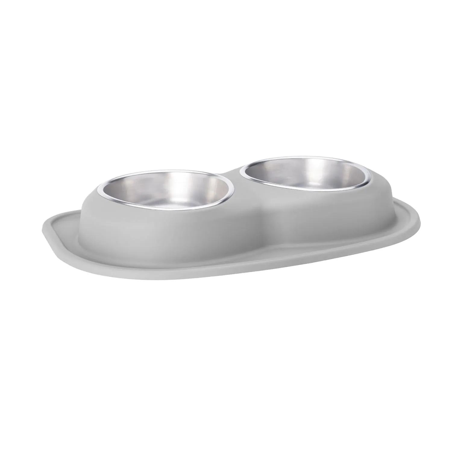 WeatherTech Double Low Pet Feeding System, Stainless Steel