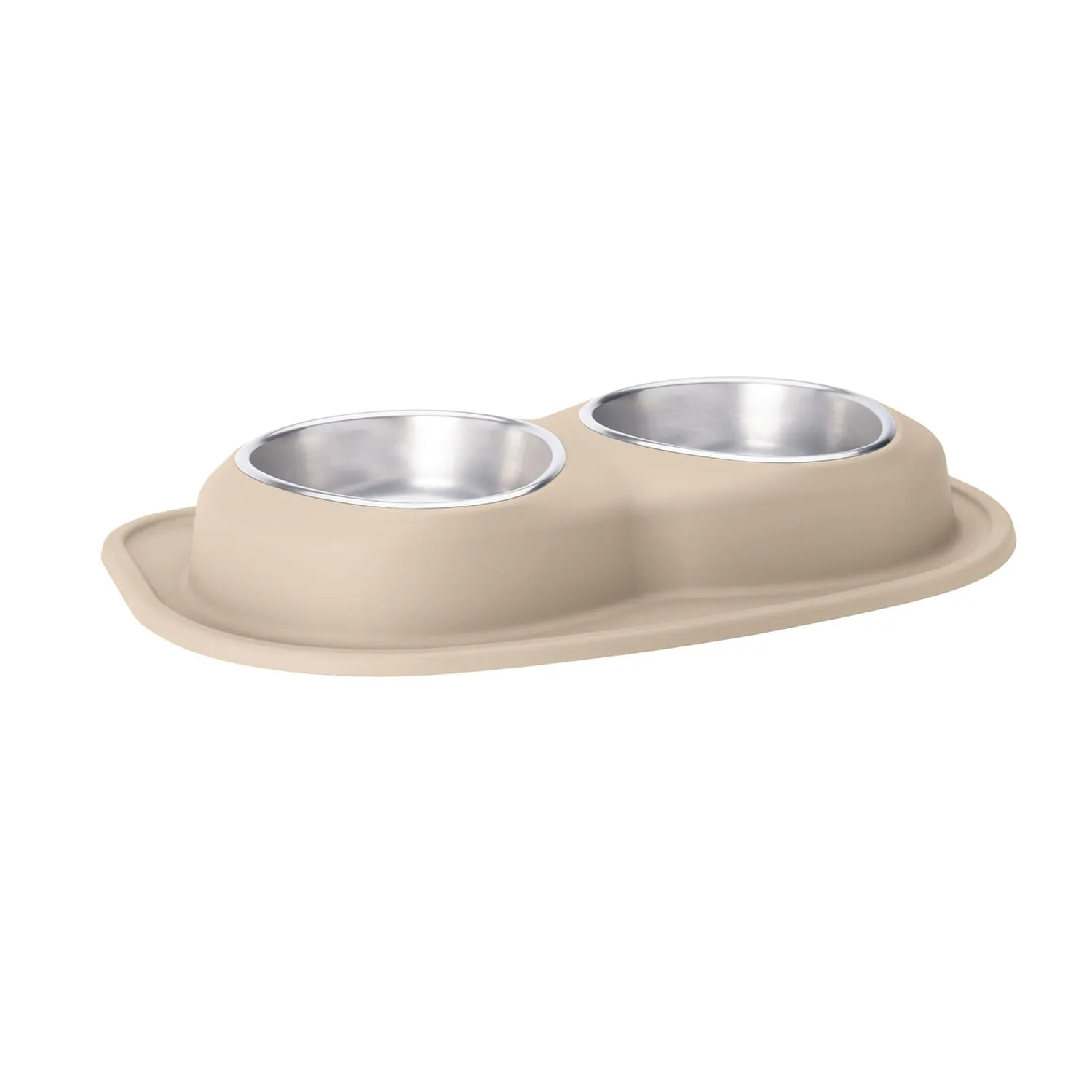 WeatherTech Double Low Pet Feeding System, Stainless Steel