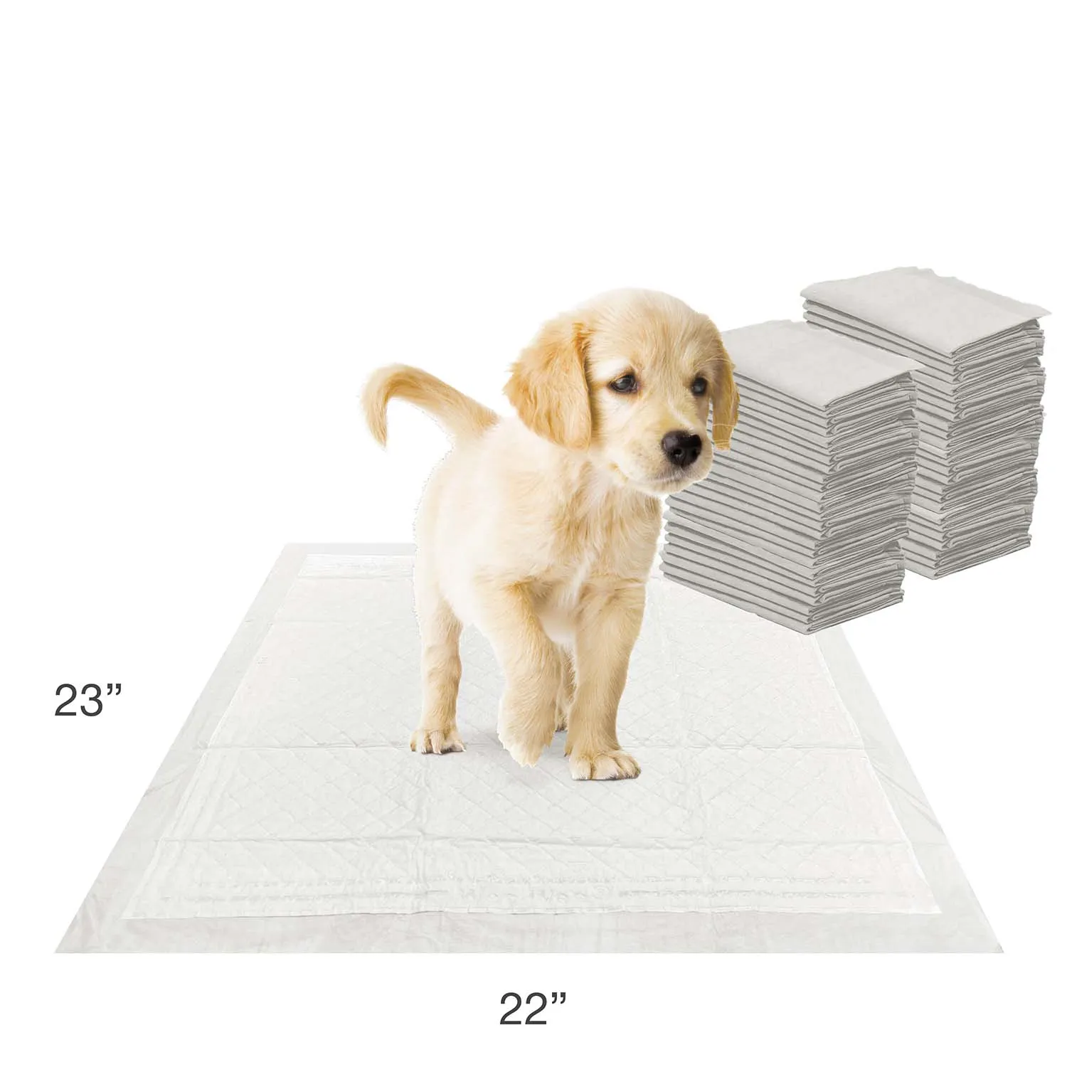 Wee-Wee Super Absorbent Dog Pee Pads with Insta-Rise Border