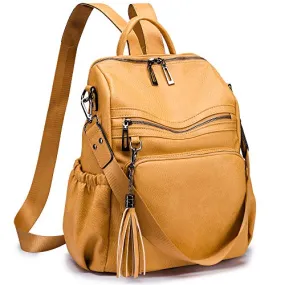 Women's PU Leather Backpack Fashion Travel Bag